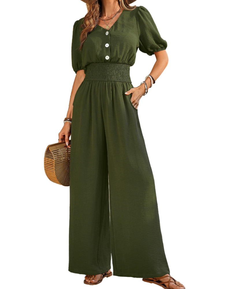 Sera Women's Jumpsuit | Breathable Fabric, Wide Leg Design 12
