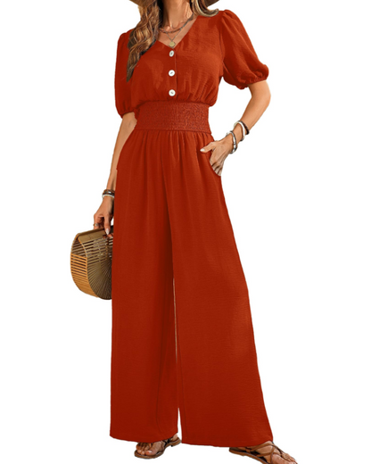 Sera Women's Jumpsuit | Breathable Fabric, Wide Leg Design 17