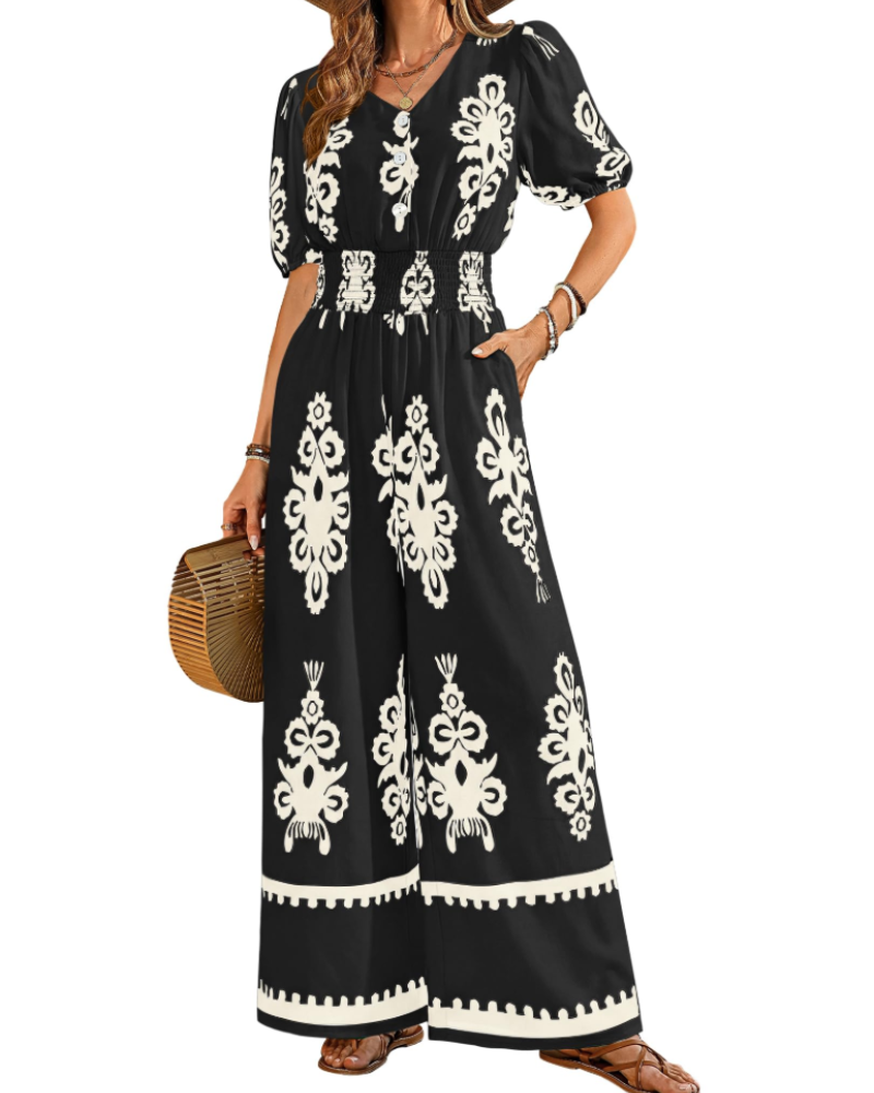 Sera Women's Jumpsuit | Breathable Fabric, Wide Leg Design 5