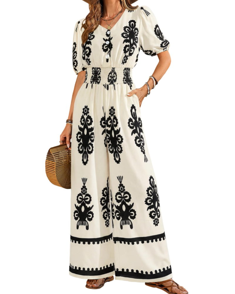 Sera Women's Jumpsuit | Breathable Fabric, Wide Leg Design 6