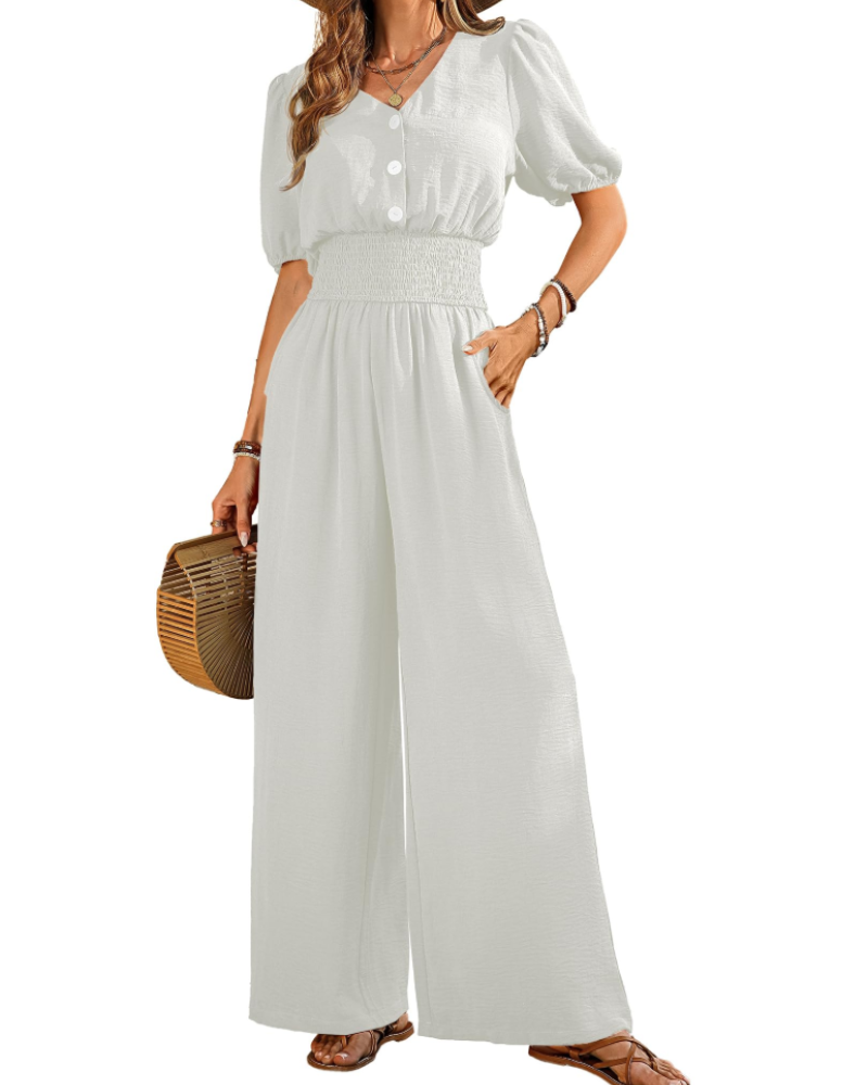 Sera Women's Jumpsuit | Breathable Fabric, Wide Leg Design 7