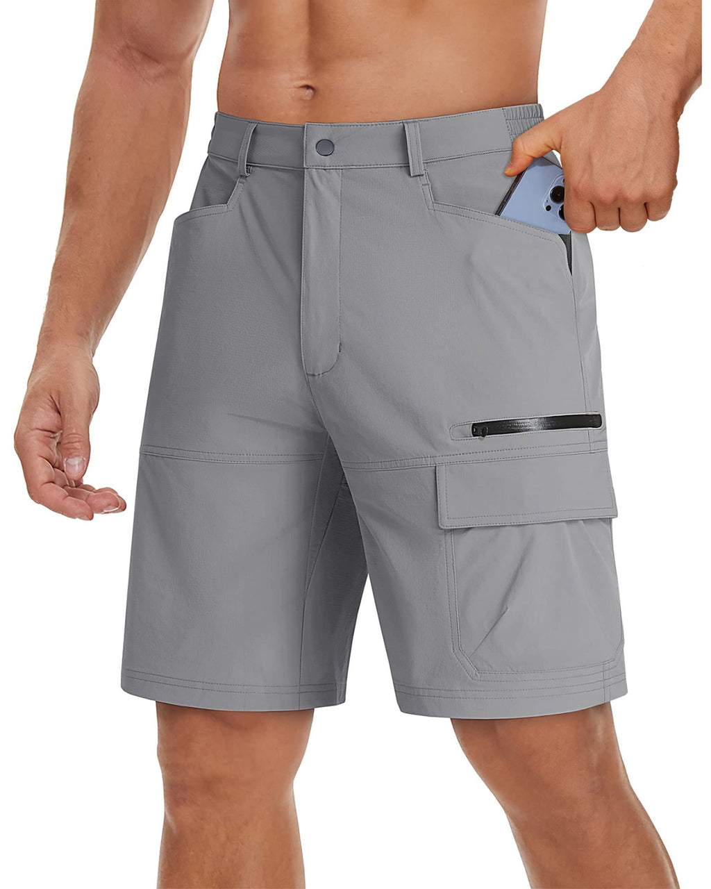 Marshall Men’s Outdoor Cargo Shorts – Quick-Dry Stretch Fabric, 5 Pockets & Water Resistant