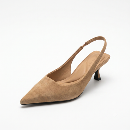 Sienna Office Heels | Pointed Toe, Comfortable Low Heel 0