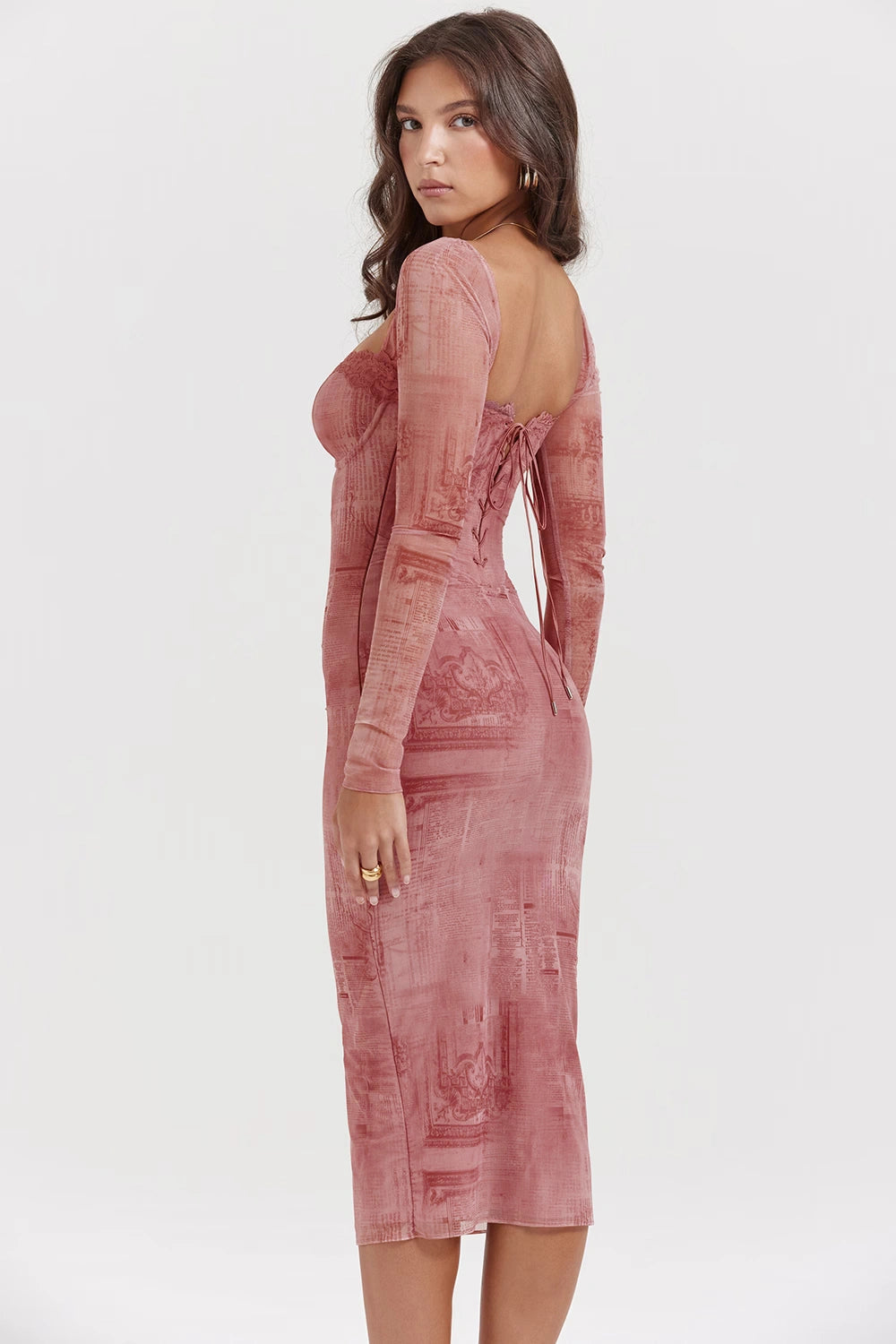 Sierra Corset Dress | Soft Stretch Mesh, Underwired Cups, Perfect for Evening Events 5