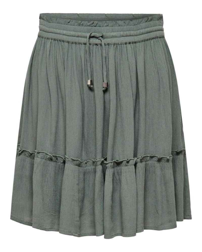 Ruby Women’s Mini Skirt – A-Line Viscose Skirt with Drawstring Waist