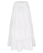 Lydia Women’s A-Line Midi Skirt – High Waist Pleated Skater Skirt