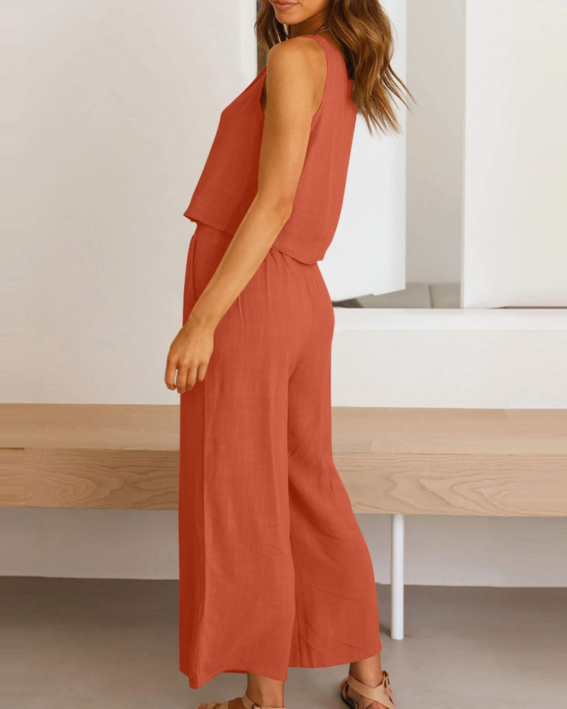 Soleil Women's Set | Linen-Cotton Blend, Relaxed Fit 2