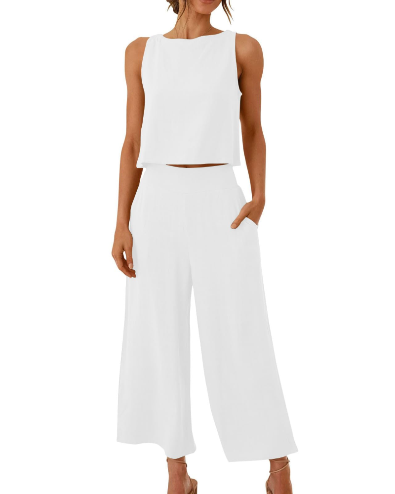 Soleil Women's Set | Linen-Cotton Blend, Relaxed Fit 5