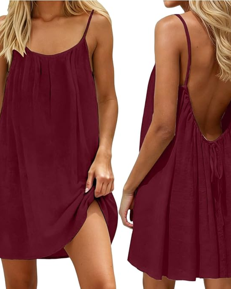 Tina Women's Dress | Cotton-Linen Blend, Loose Fit 6