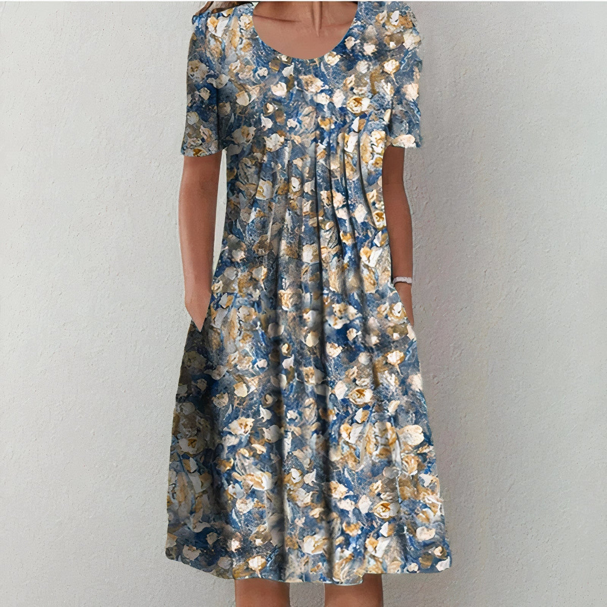 Ulla Women's Cotton Summer Dress – Breathable Elegant Lightweight Day Dress