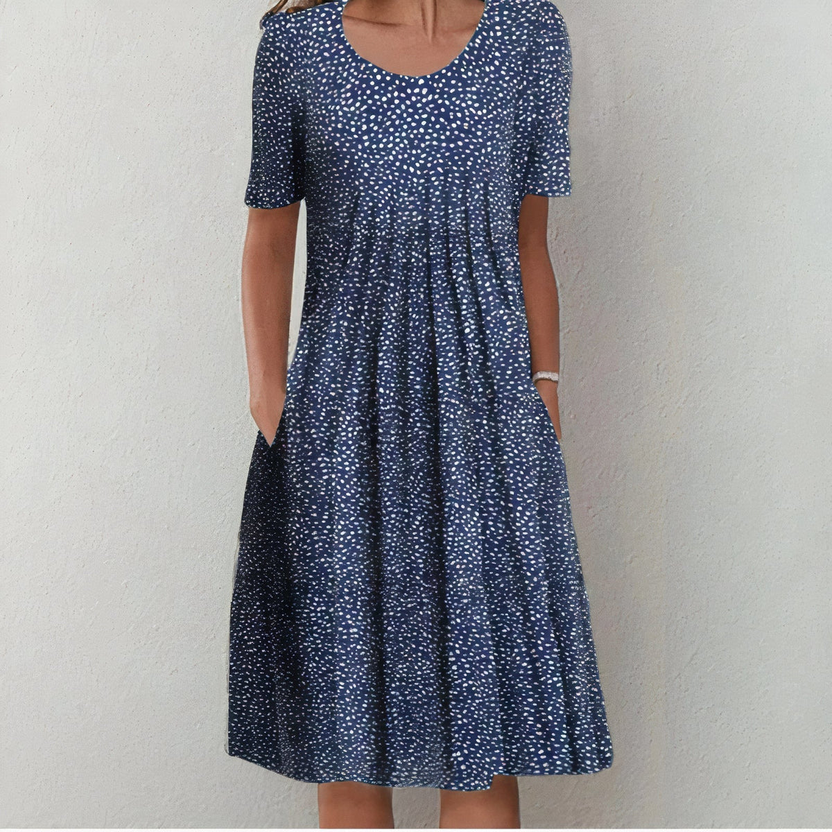 Ulla Women's Cotton Summer Dress – Breathable Elegant Lightweight Day Dress