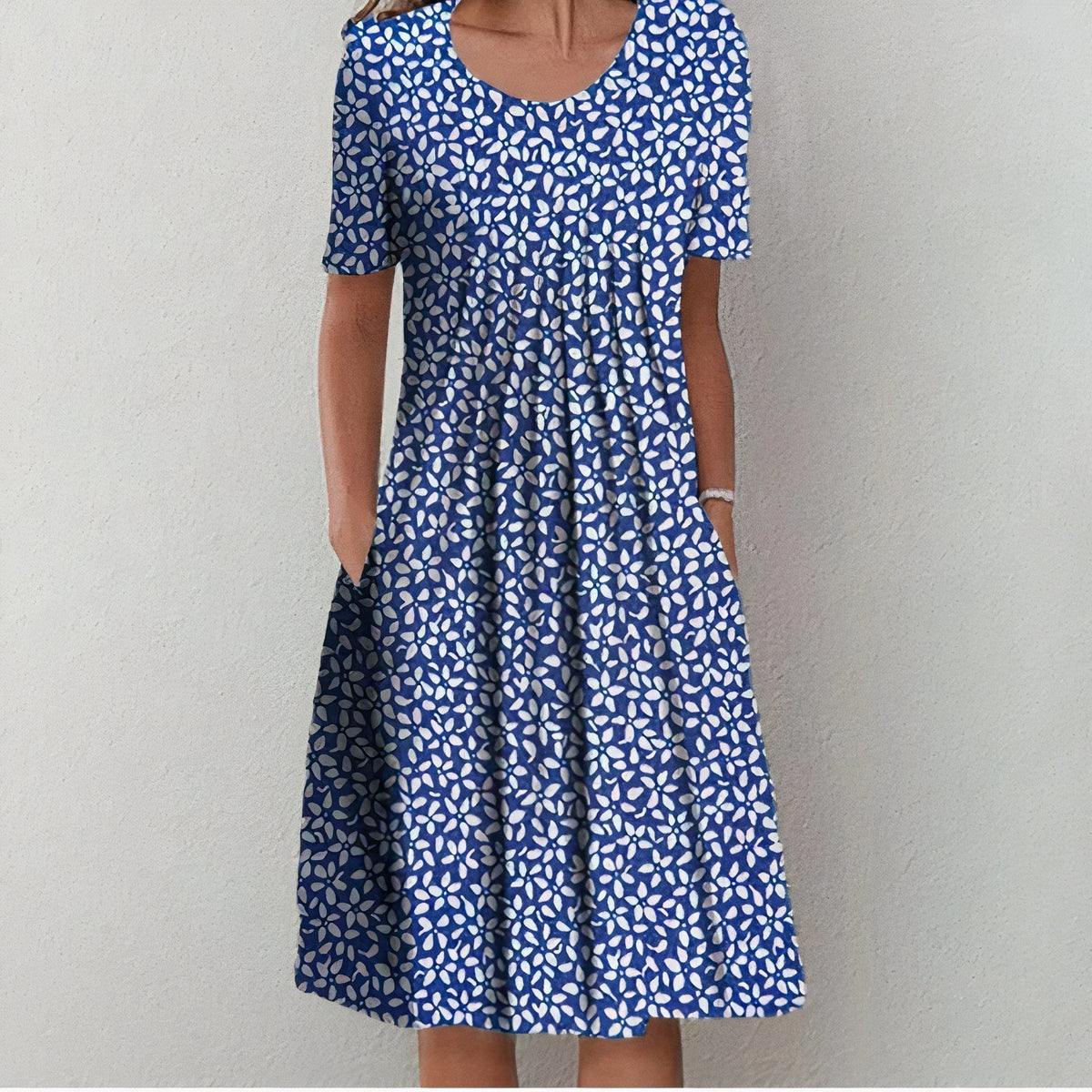 Ulla Women's Cotton Summer Dress – Breathable Elegant Lightweight Day Dress