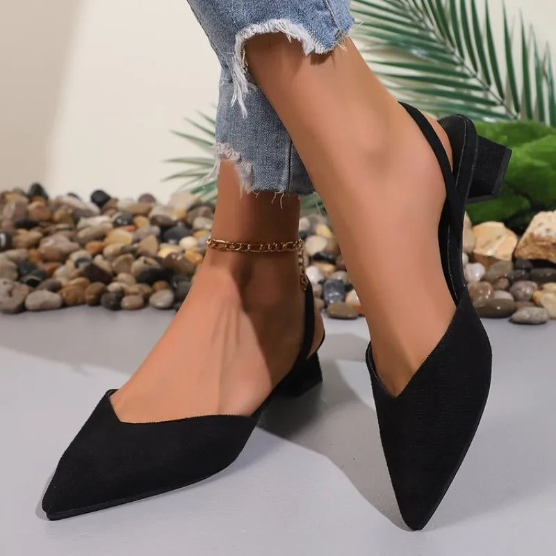 Vera Slingback Heels | Low Block, Comfortable Fit 2