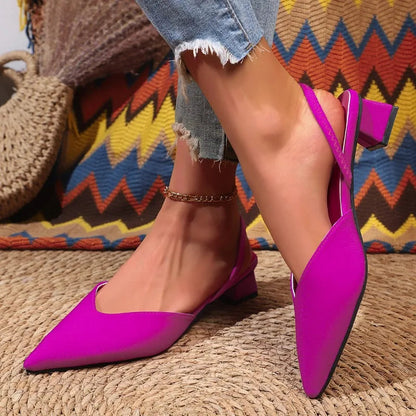 Vera Slingback Heels | Low Block, Comfortable Fit 3