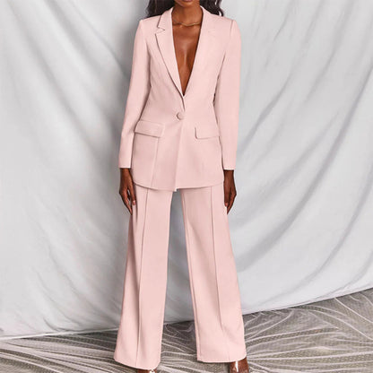 Wanda Womens Suit | Longline Blazer, Tailored Wide-Leg Pant Suit 2