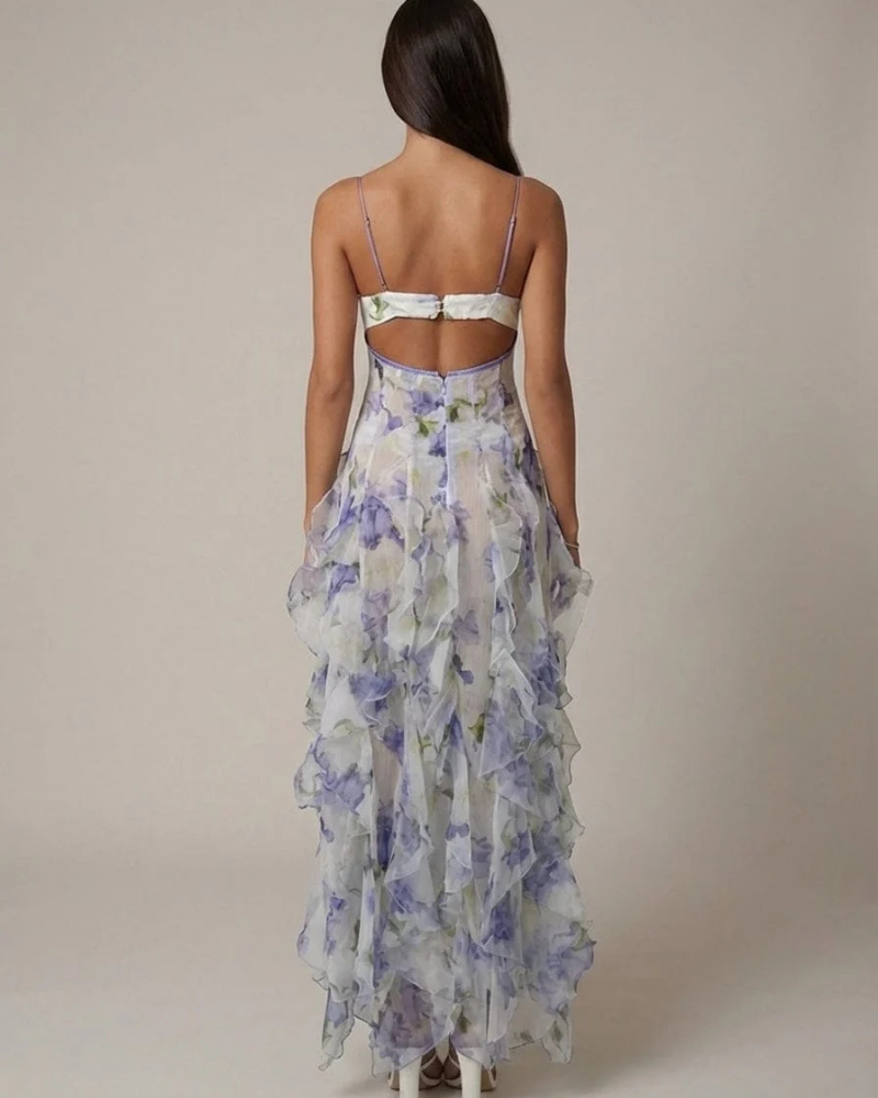 Vestido maxi para mujer Victoria – estilo veraniego ligero, transpirable y vaporoso