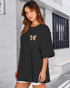 T-shirt oversize da donna Mia con stampa grafica – T-shirt girocollo dalla vestibilità ampia per lo streetwear