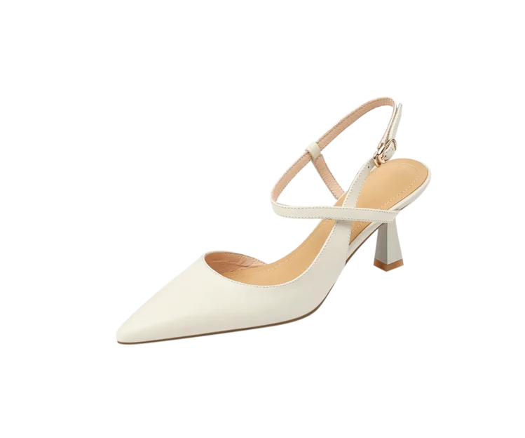 Zara Strappy Heels | Adjustable Ankle Strap, Pointed Design 3