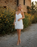 Robe de cocktail à sequins pour femme Samantha – robe élégante ajustée pour mariage et soirée