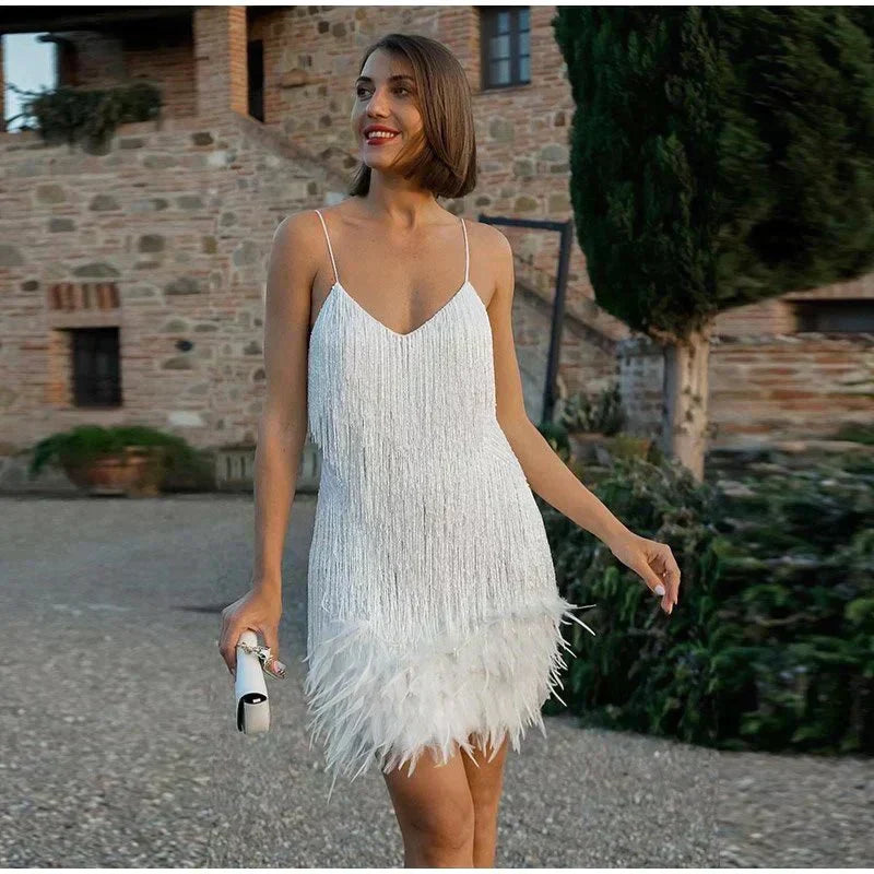 Robe de cocktail à sequins pour femme Samantha – robe élégante ajustée pour mariage et soirée