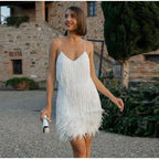 Robe de cocktail à sequins pour femme Samantha – robe élégante ajustée pour mariage et soirée