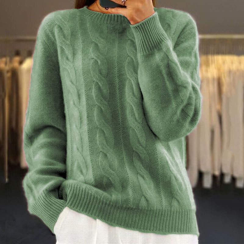 Suéter de lana para mujer Naomi – Jersey de punto suave, cálido y elegante para diario
