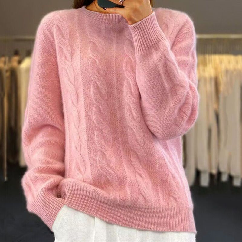 Suéter de lana para mujer Naomi – Jersey de punto suave, cálido y elegante para diario