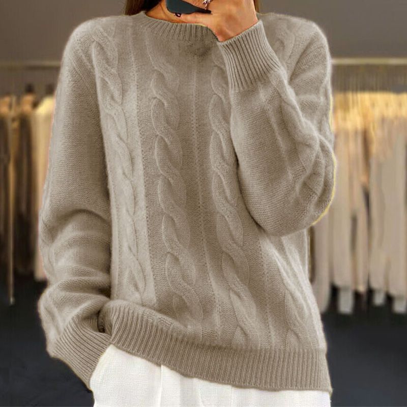 Suéter de lana para mujer Naomi – Jersey de punto suave, cálido y elegante para diario