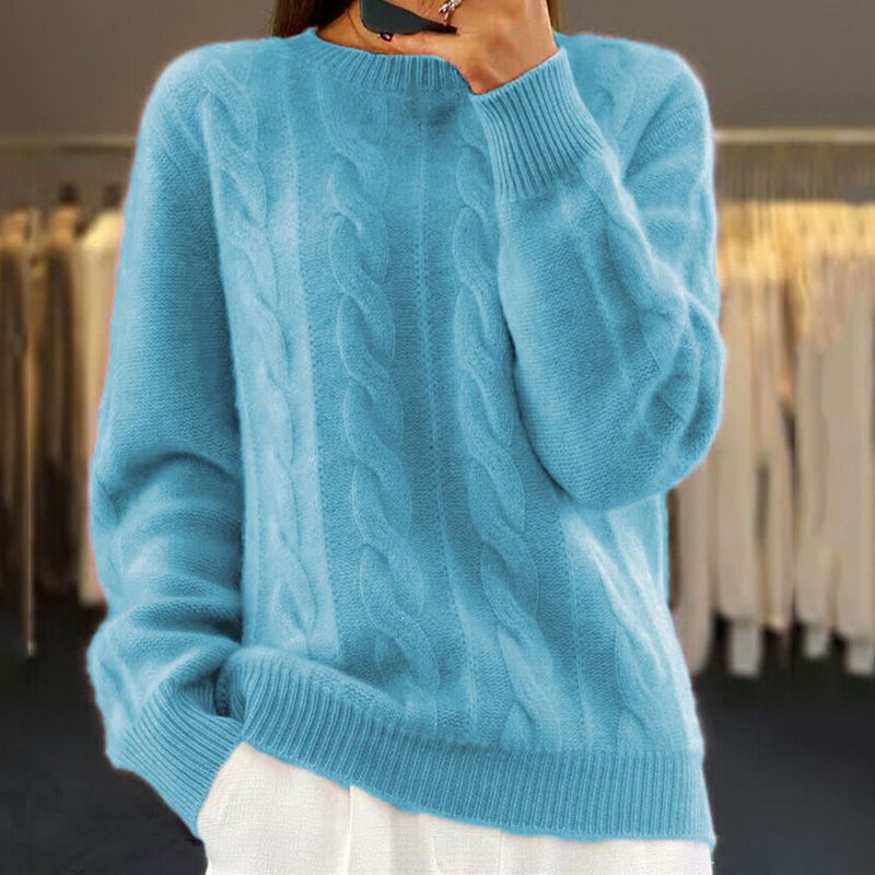 Suéter de lana para mujer Naomi – Jersey de punto suave, cálido y elegante para diario