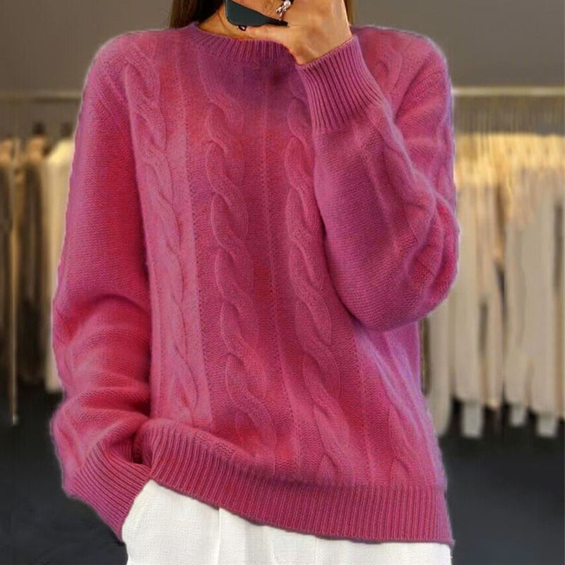 Suéter de lana para mujer Naomi – Jersey de punto suave, cálido y elegante para diario