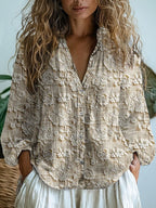 Canotta in cotone da donna Liliana – Elegante blusa senza maniche dalla vestibilità valorizzante