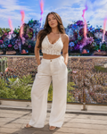 Crop top en crochet Tamsin pour femme – top d’été blanc style bohème à encolure dos nu